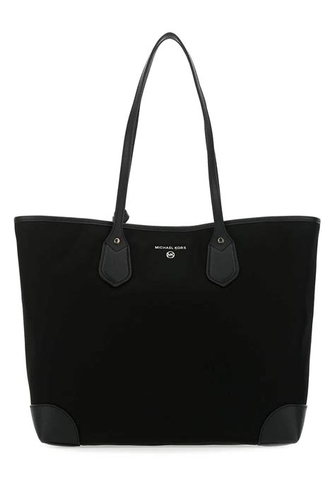 michael kors large black|Michael Kors black nylon tote.